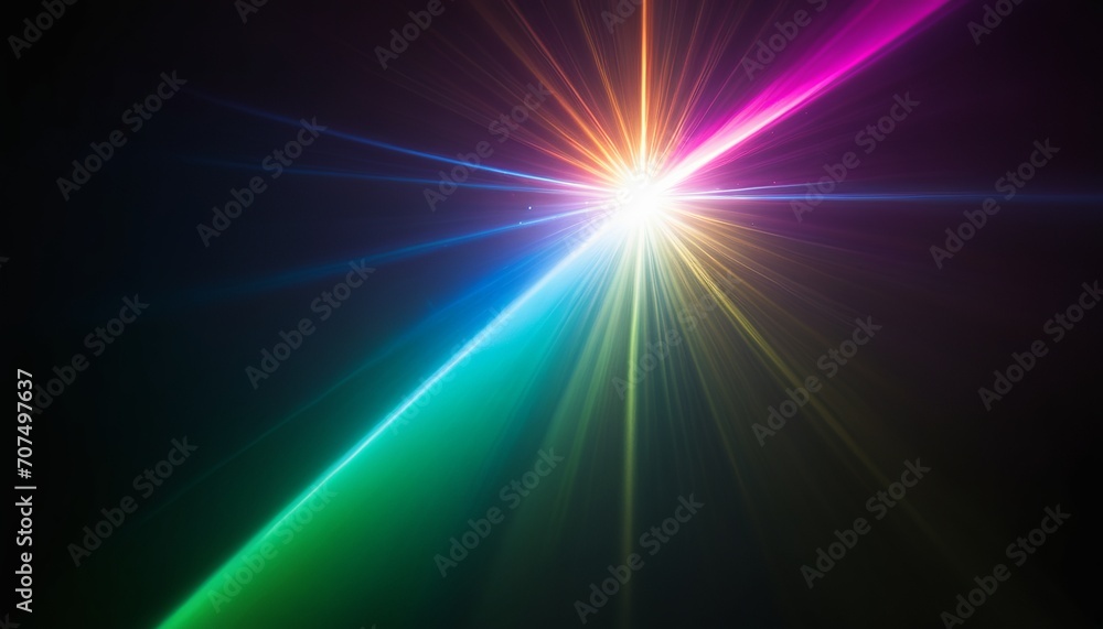 Obraz premium Blurred Light Refraction: An Organic Flare and Bokeh Effect