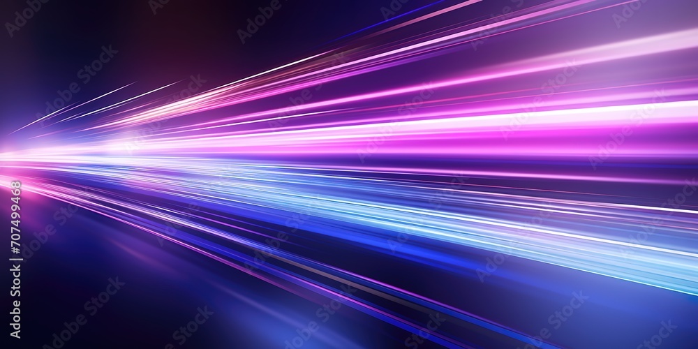 a bright line of light in purple and blue. generative AI a bright line of light in purple and blue. generative AI