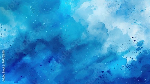 Abstract watercolor palette of blue colors, mix color, background, a mixture of colors