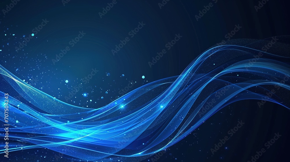 Blue curve abstract background, flare light background Blue curve abstract background, flare light background