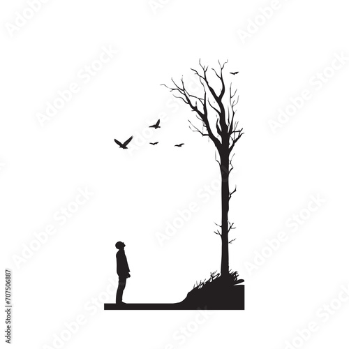 Illustration on an autumn theme