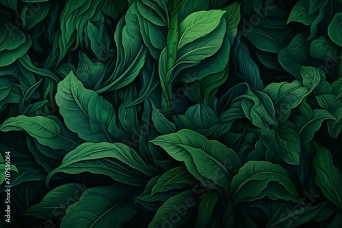 dark green. Generative AI photo