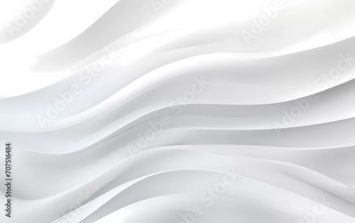 White abstract background with waves. generative ai