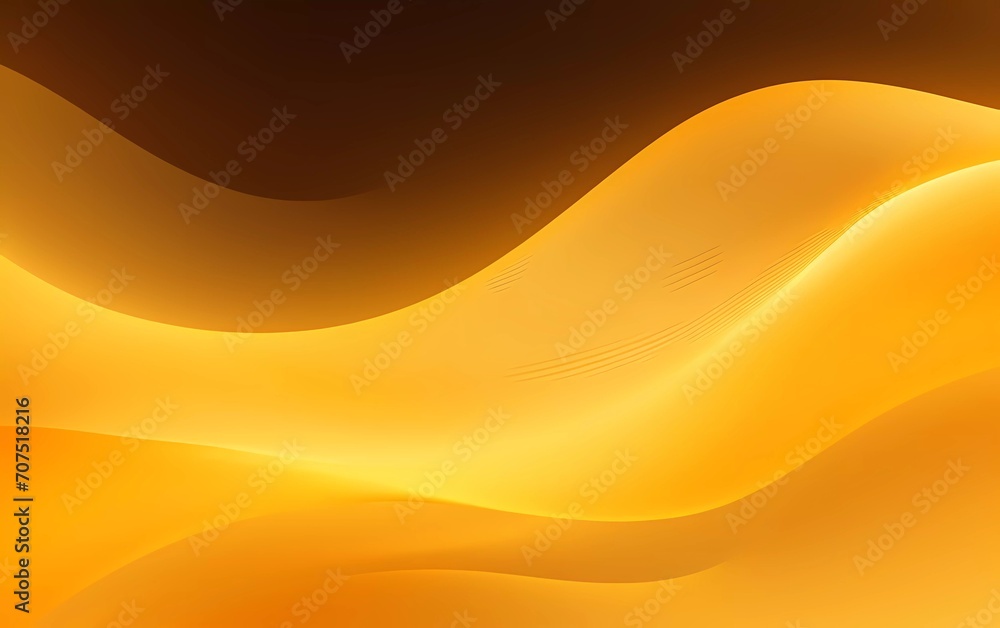 Golden yellow abstract background with waves. generative ai Golden yellow abstract background with waves. generative ai
