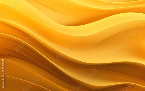 Golden yellow abstract background with waves. generative ai