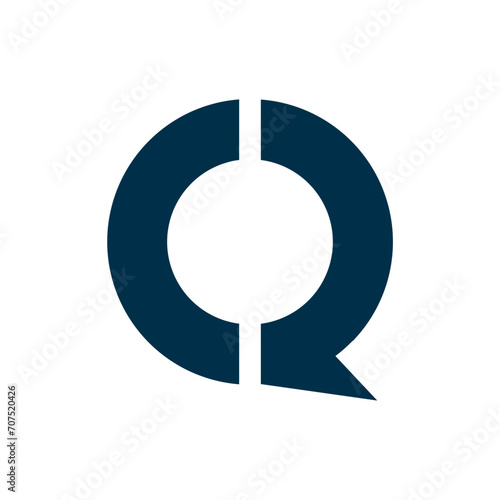 Monogram Q design vector logo. Monogram initial letter mark Q logo design. Monogram design vector logo. Monogram initial letter mark Q logo design. Simple Q monogram. Monogram Q design logo