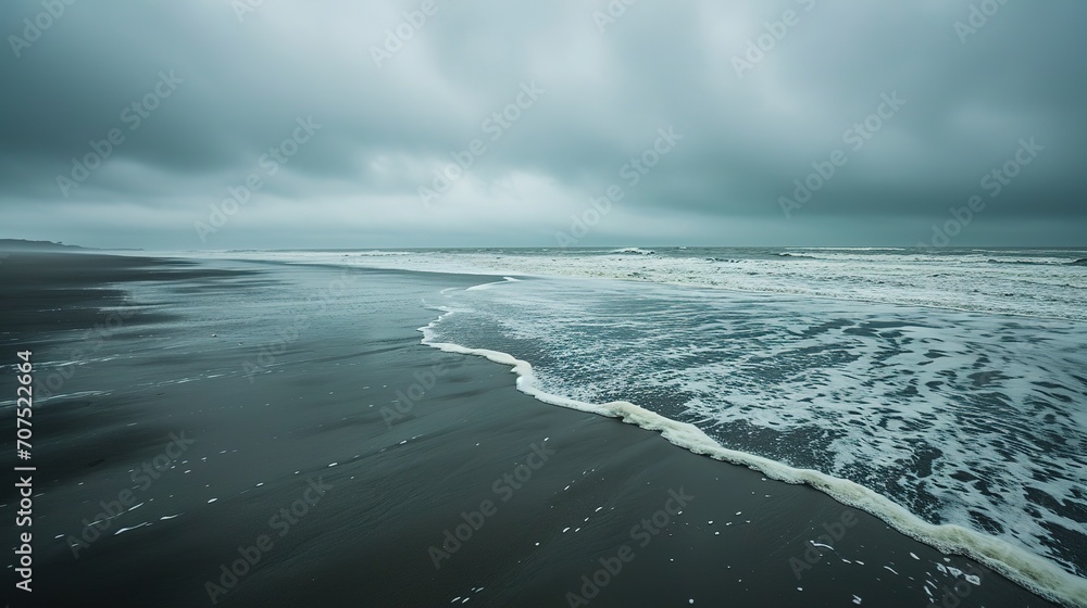 sea and gray sand,