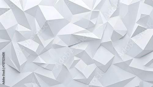 White paper geometric pattern, abstract background template for website, banner, business card, invitation © thiraphon