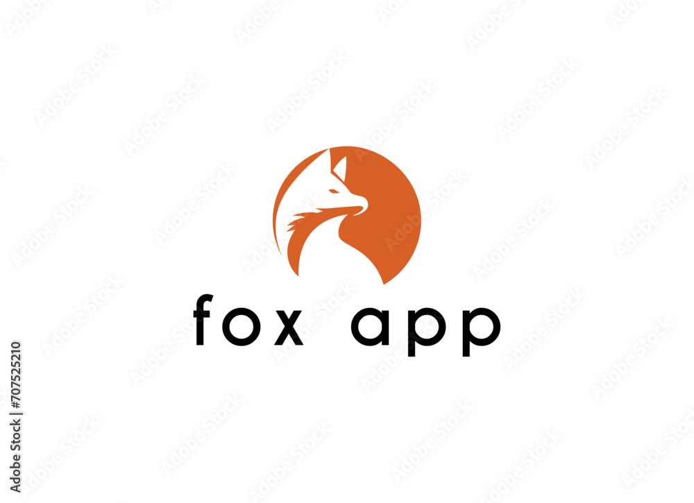 Minimalist and simple fox logo design. Fox logo Minimalist and simple fox logo design. Fox logo