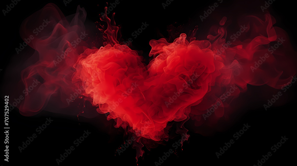 Vibrant Valentine's Day background with red hearts Vibrant Valentine's Day background with red hearts