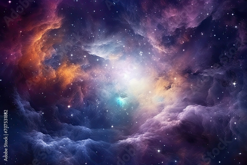 Stunning Supernova and Nebula Wallpaper: Exploring the Colorful Cosmos and Galaxies in Space Astronomy © MyPixelArtStudios
