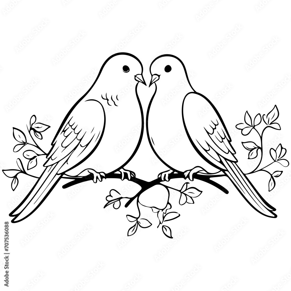 Romantic Couple love birds-1 Romantic Couple love birds-1