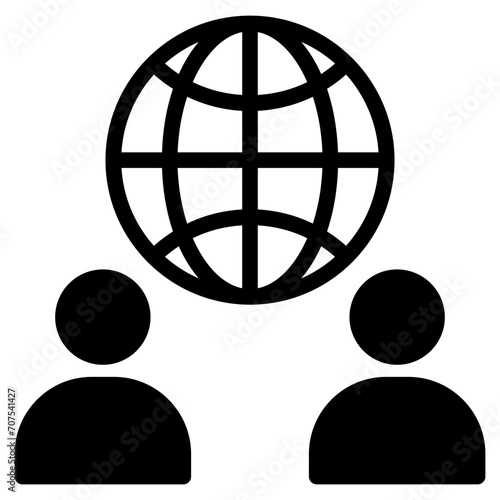 global community teamwork group company icon
