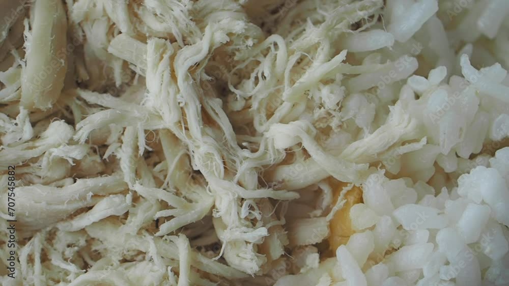 Shred boiled chicken breast. Boiled chicken breasts Shred boiled chicken breast. Boiled chicken breasts