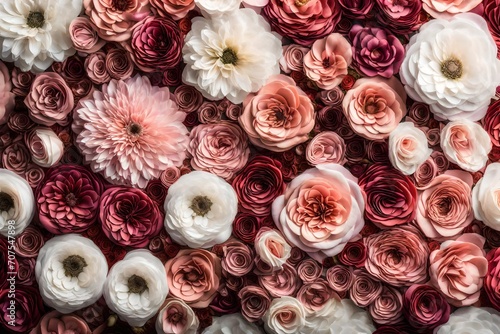 red and white roses