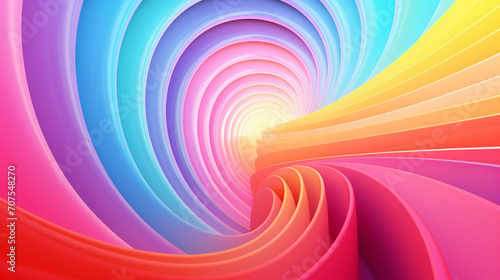 Abstract colorful rainbow perspective background