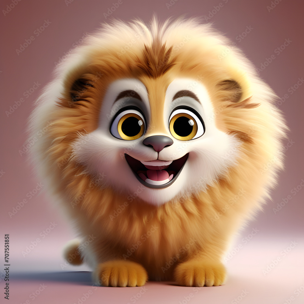 Lion smiling 004. Generate Ai