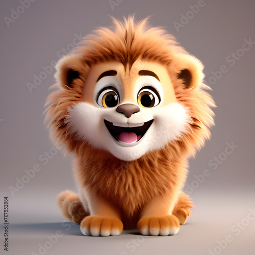 Lion smiling 022. Generate Ai