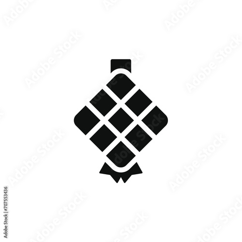 Ketupat icon isolated on transparent background