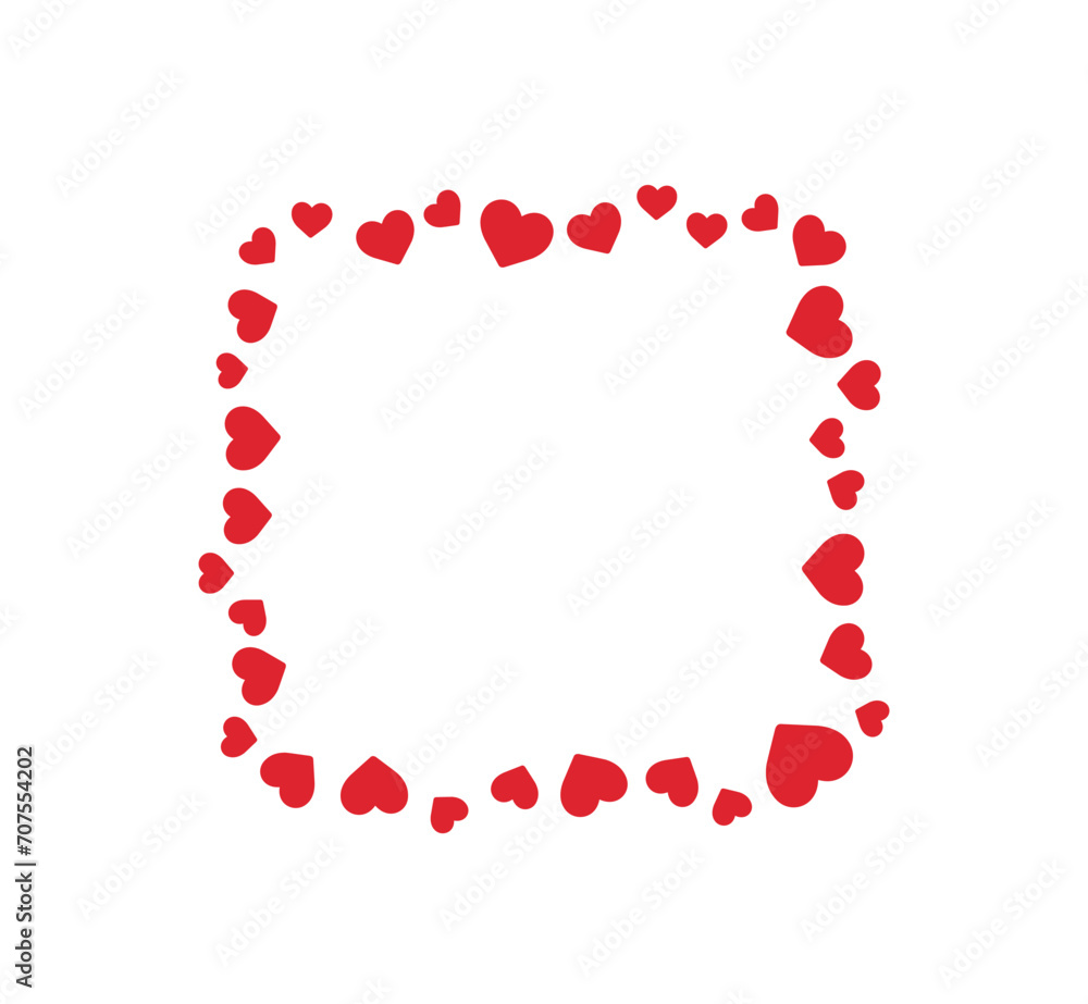square frames with hearts vector illustration square frames with hearts vector illustration