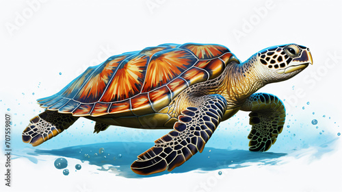 Critically endangered Hawks bill Sea Turtle Hereto