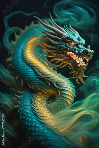 Dynamic Chinese Dragon Image