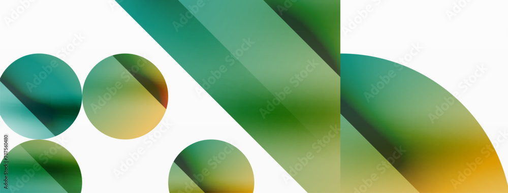 Vector background. Minimalist geometric backdrop adorned with circles and shapes. Abstract art inviting creativity for digital designs, presentations, website banners, social media posts Vector background. Minimalist geometric backdrop adorned with circles and shapes. Abstract art inviting creativity for digital designs, presentations, website banners, social media posts