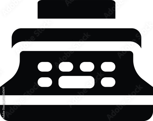 Rounded filled Typewriter Icon