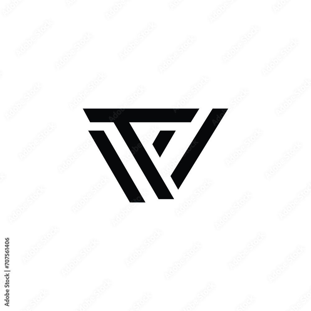 Initial letter TW logo design template vector illustration Initial letter TW logo design template vector illustration