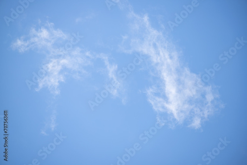 blue sky with white clouds