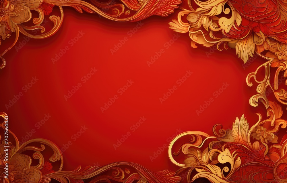 Chinese new year, year of the dragon banner template design with dragons, clouds and flowers background. Chinese new year, year of the dragon banner template design with dragons, clouds and flowers background.