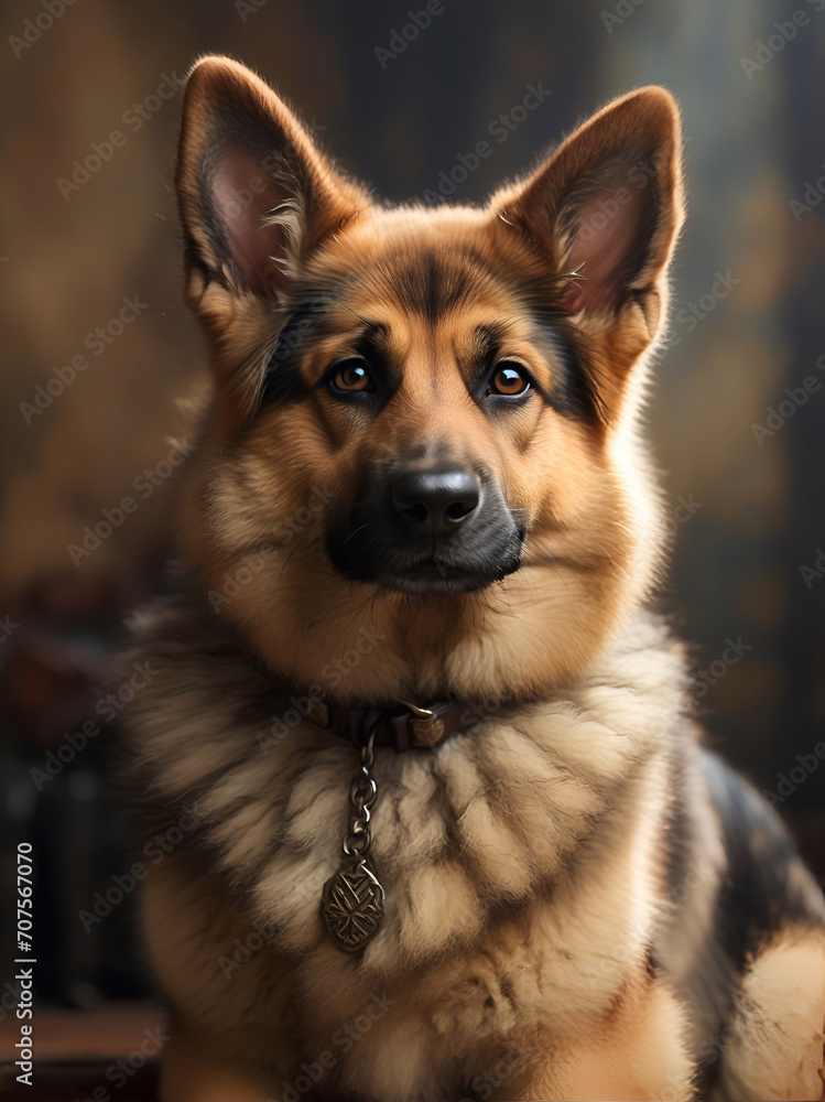 Fototapeta premium german shepherd dog