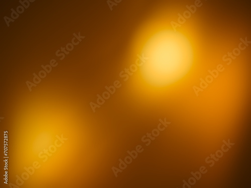 Blurred golden lights for abstract night dark background.