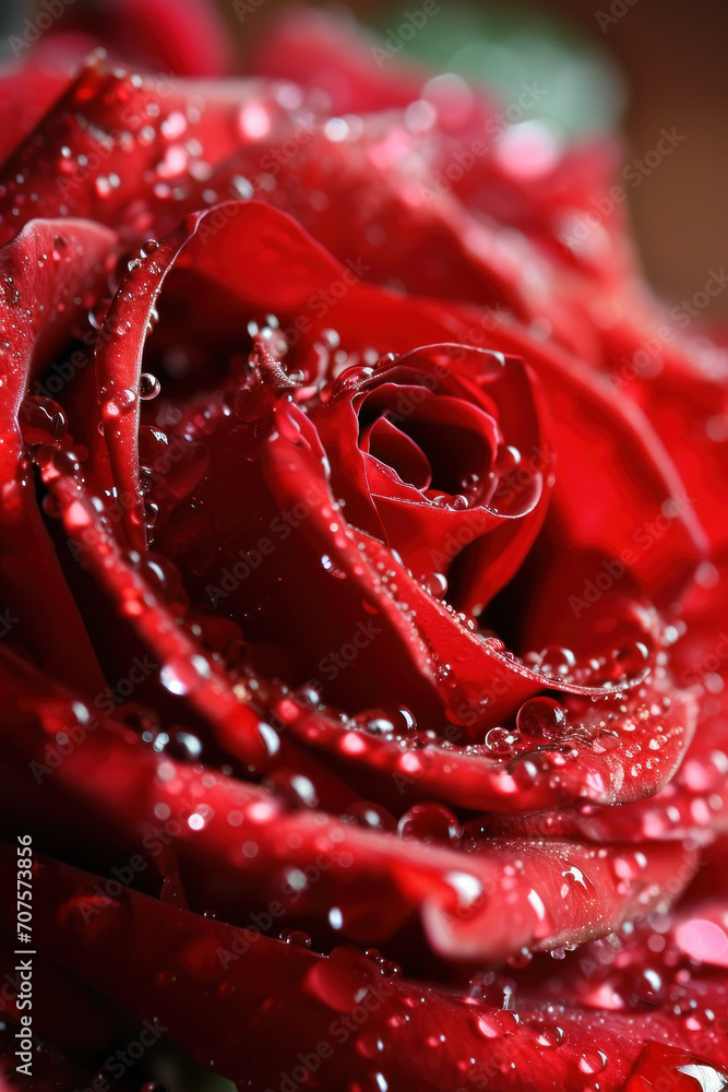 Red rose flower as vertical Greeting card template composition Red rose flower as vertical Greeting card template composition