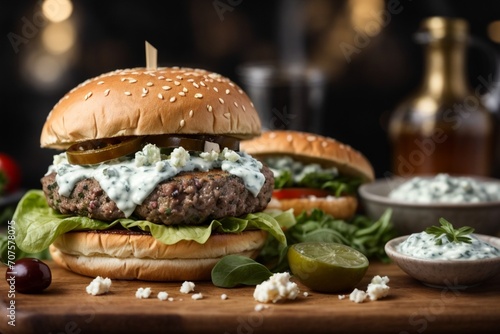 Greek Lamb Burger