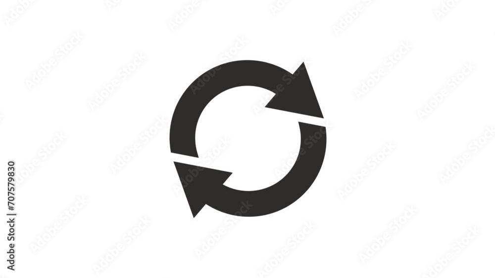 2d animated buffering intert, circle, recycle icon sign with alpha channel 2d animated buffering intert, circle, recycle icon sign with alpha channel