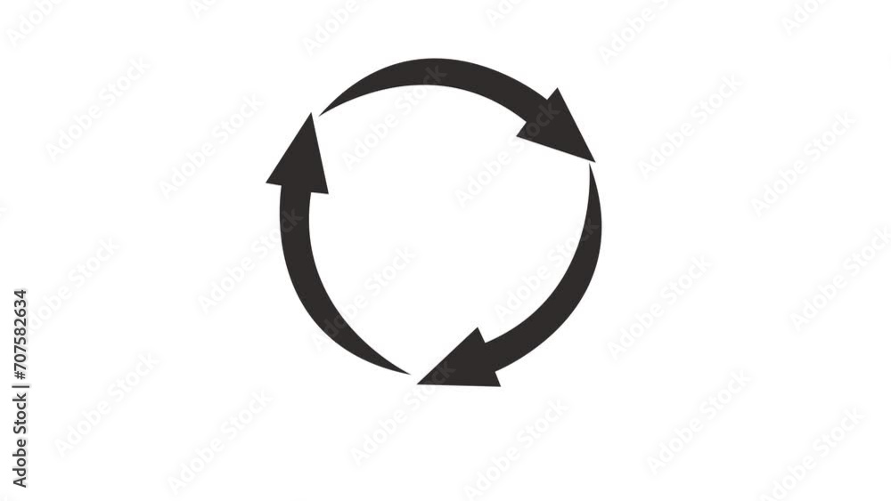 2d animated buffering intert, circle, recycle icon sign with alpha channel 2d animated buffering intert, circle, recycle icon sign with alpha channel