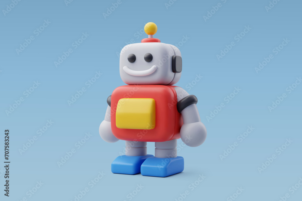 3d Vector Toy robot, Technology, Business and education concept. 3d Vector Toy robot, Technology, Business and education concept.