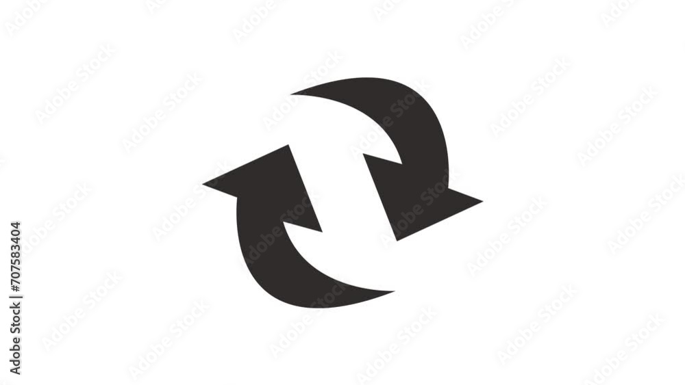 2d animated buffering intert, circle, recycle icon sign with alpha channel 2d animated buffering intert, circle, recycle icon sign with alpha channel