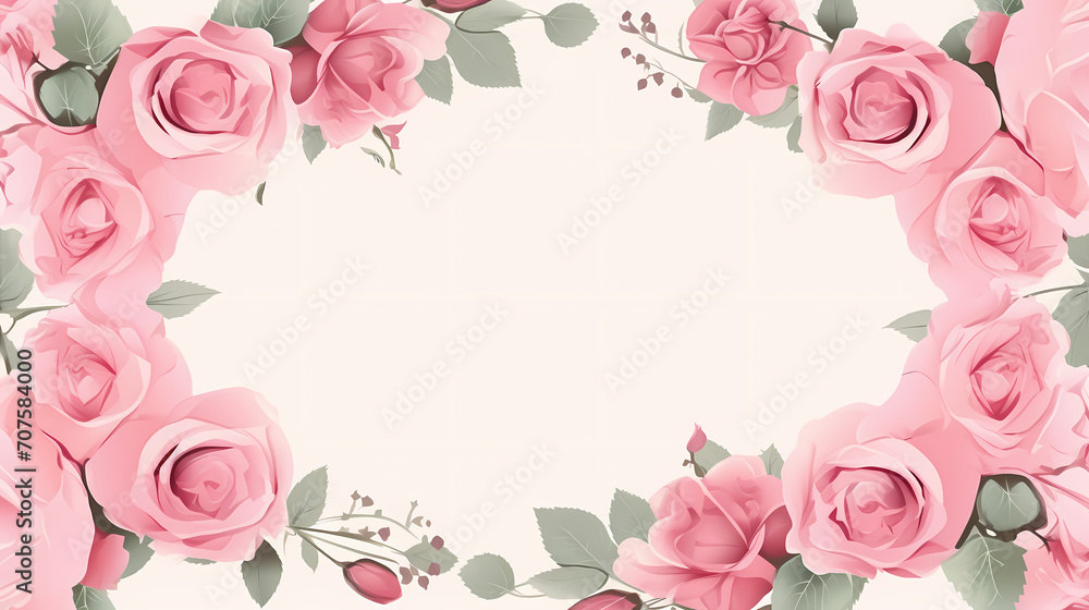 Beautiful pink rose bouquet flowers background, symbol of Valentine's Day, wedding, love