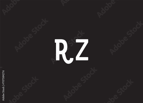 RZ initial logo design and creative logo
