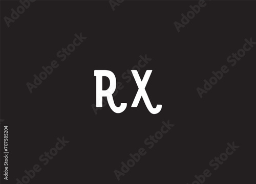 RX initial logo design and creative logo