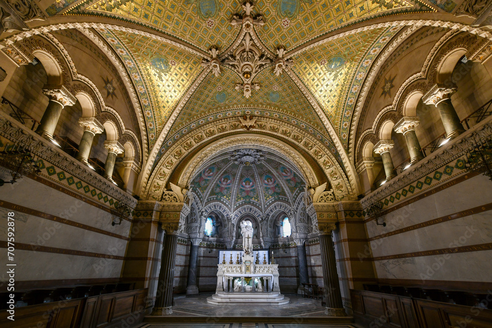 Basilica Notre Dame de Fourviere - Lyon, France