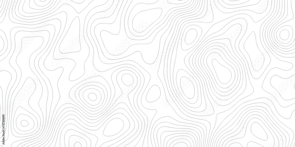 Seamless topo map pattern  lines. Abstract sea map geographic contour map. topographic contours map background. Abstract white pattern topography vector background. Topographic line map background.
