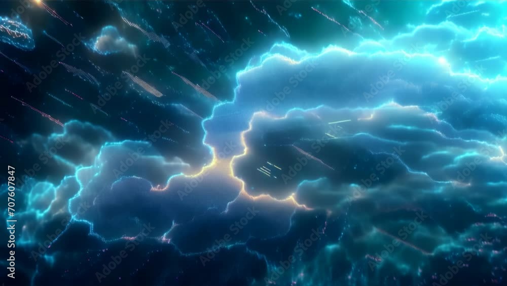 A dynamic visual of electric lights intersecting against the backdrop of the cosmos.
A dynamic visual of electric lights intersecting against the backdrop of the cosmos.