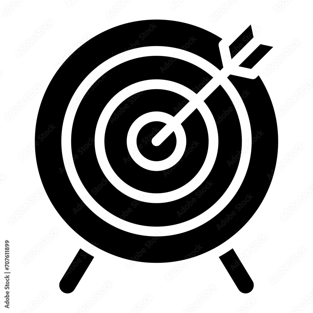 Target with arrow vector icon Target with arrow vector icon