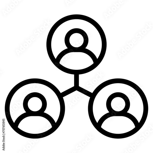 people network and connecting people icon