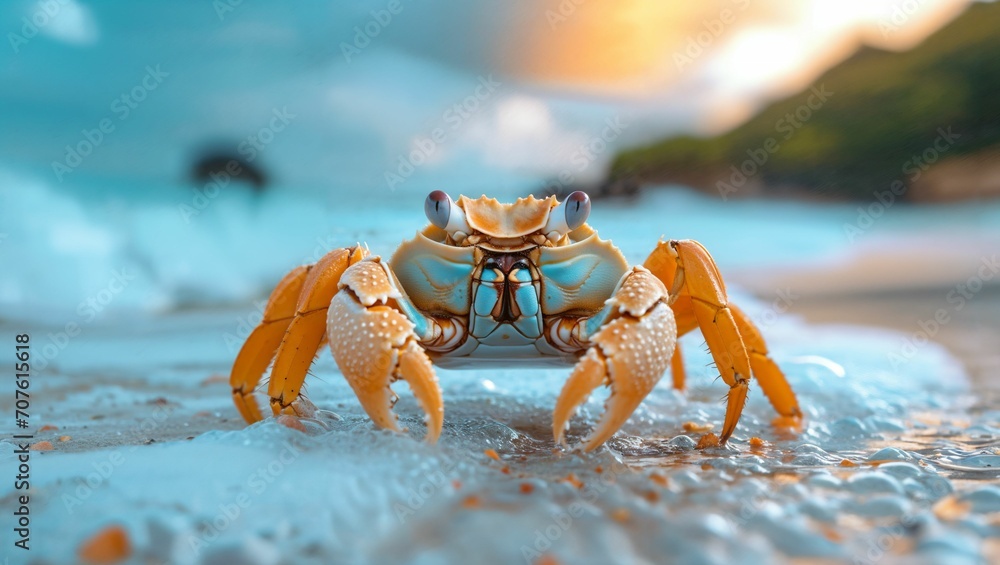 crab on the beach crab on the beach