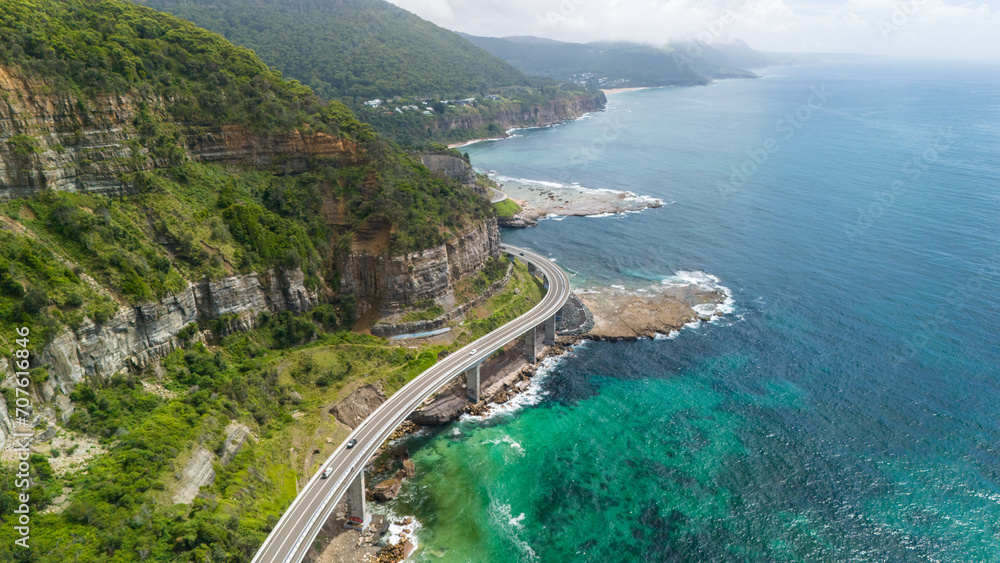 Clifftop bridge in Australia
