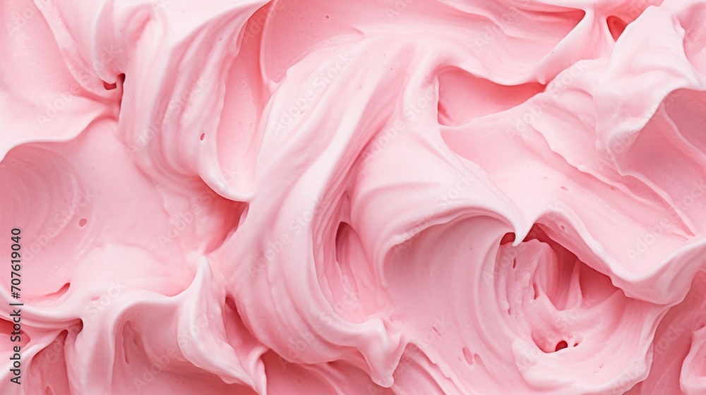 Close-up background of ice cream. Texture of colored ice cream.